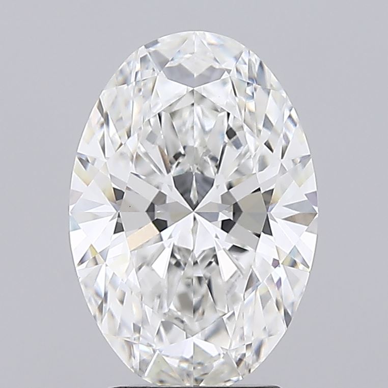 2.8 A brilliant, oval-cut diamond with sparkling facets