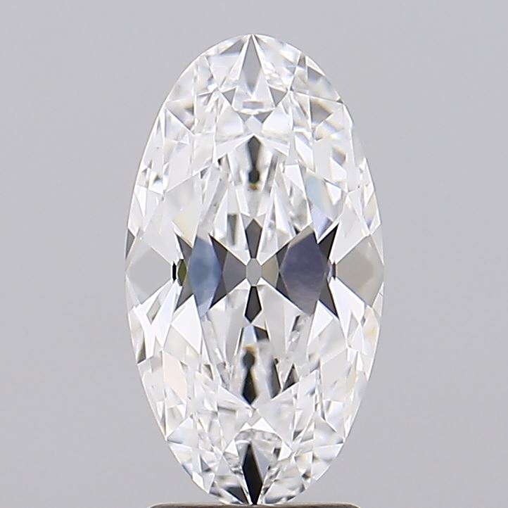 2.83 A sparkling, oval-cut diamond with intricate facets, reflecting light and showcasing its brilliance against a neutral background.