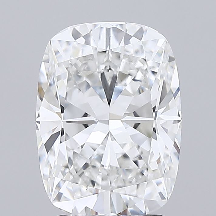 2.85 Cushion-cut diamond with intricate facets and brilliance.