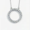 Circle Lab-Grown Diamond Pendant Necklace