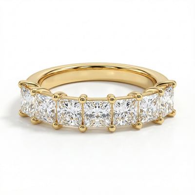Seven Stone Classic Basket Set Ring - 2 ctw