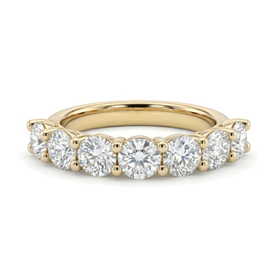 Seven Stone Classic Round Diamond Ring - 2 ctw