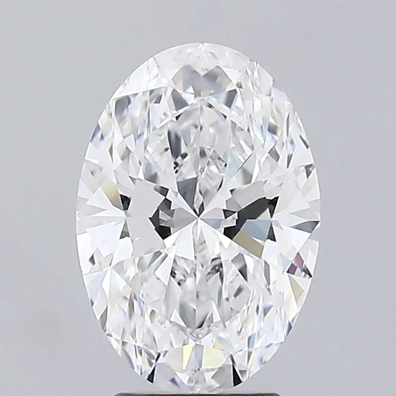 3.02 A brilliantly cut oval diamond with intricate facets