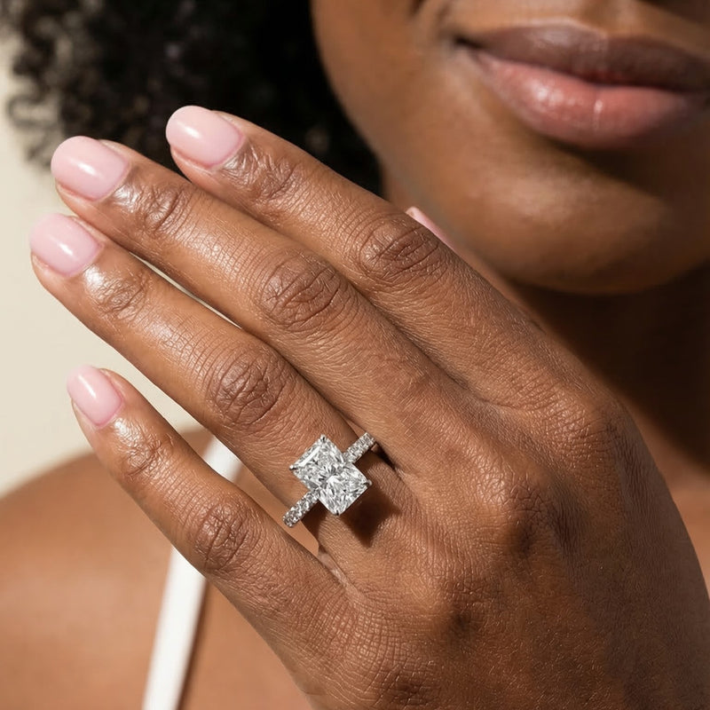 3.03 Carat Radiant Sunbelt Setting - Platinum