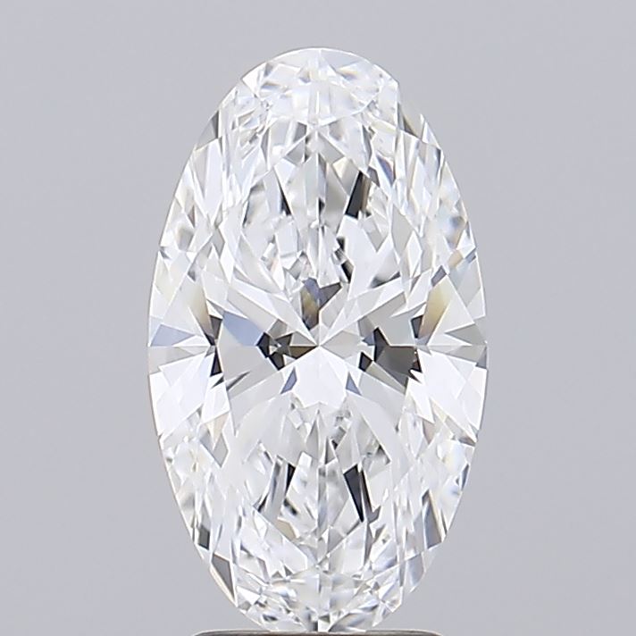 3.07 A brilliant oval diamond sparkles  showcasing intricate cuts and clarity.
