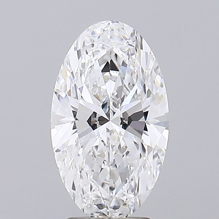 3.34 Elegant oval-cut diamond with precise facets, radiating brilliance against a neutral background.
