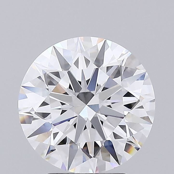 3.57 A brilliant round diamond with dazzling facets reflecting light, set against a neutral gray background.