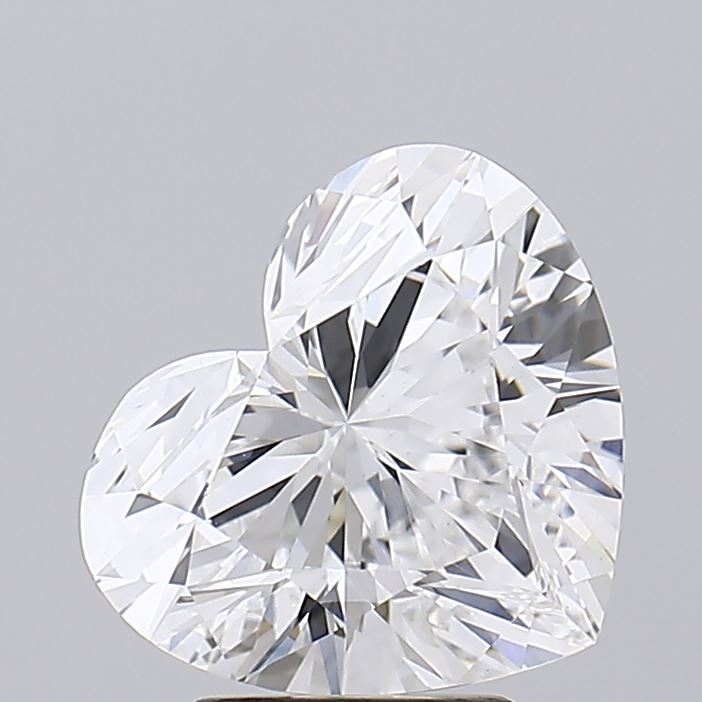 3.57 A sparkling heart-shaped diamond gleams with intricate facets