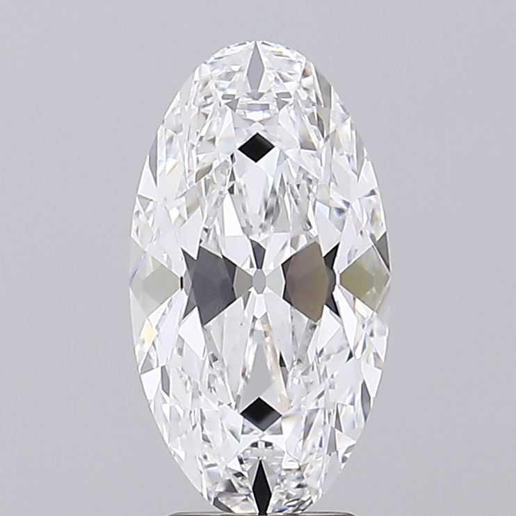 3.71 Elegant oval diamond with precise cuts and facets, radiating brilliance against a neutral background.