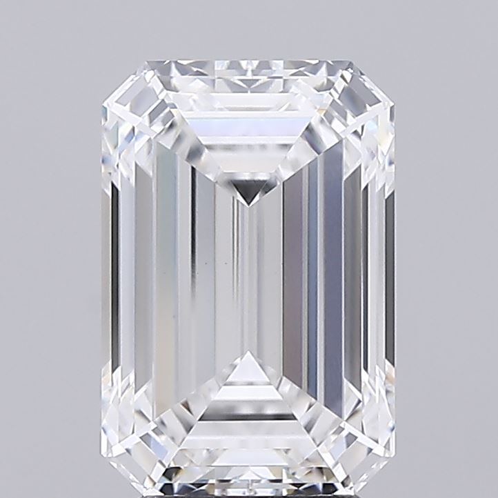 3.86 A sparkling, rectangular emerald-cut diamond with multiple facets reflecting light, set against a neutral background.