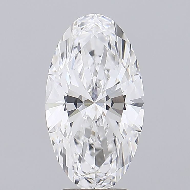 3.91 A dazzling oval-cut diamond, brilliantly faceted