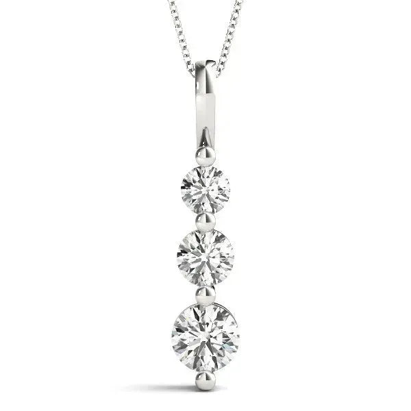 Past, Present, and Future Diamond Pendant
