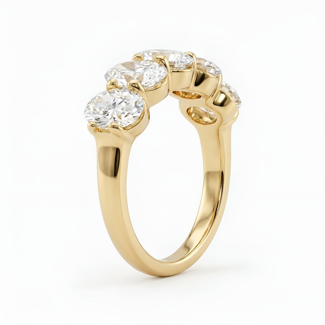 Five Stone Oval Lab Grown Diamond Ring (1 - 3 ct. tw.)