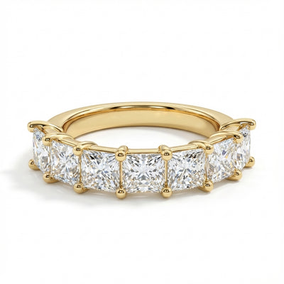 Seven Stone Classic Basket Set Ring - 3 ctw