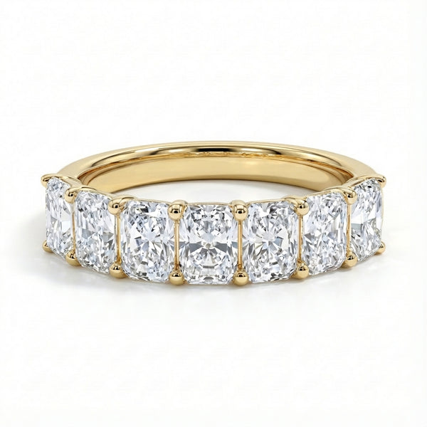 Seven Stone Radiant Diamond Ring - 3 ctw