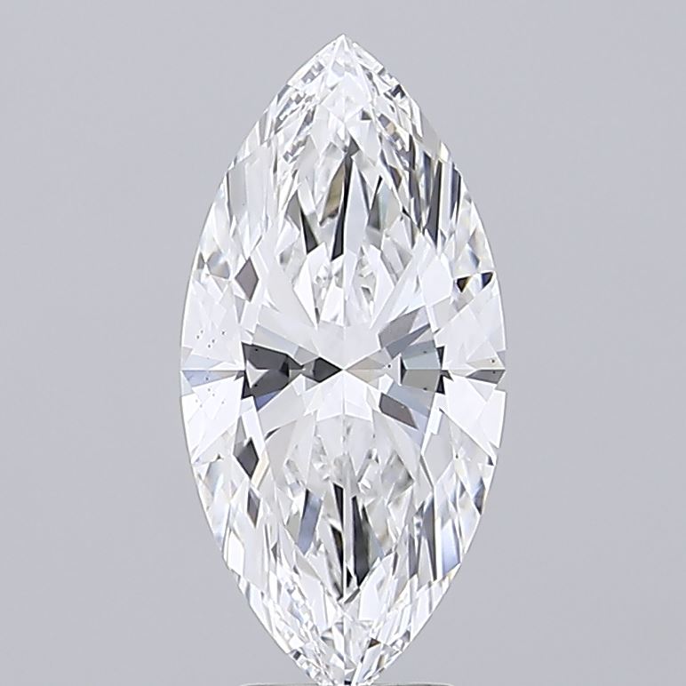 4.51 A marquise-cut diamond with intricate facets and brilliance against a neutral background.