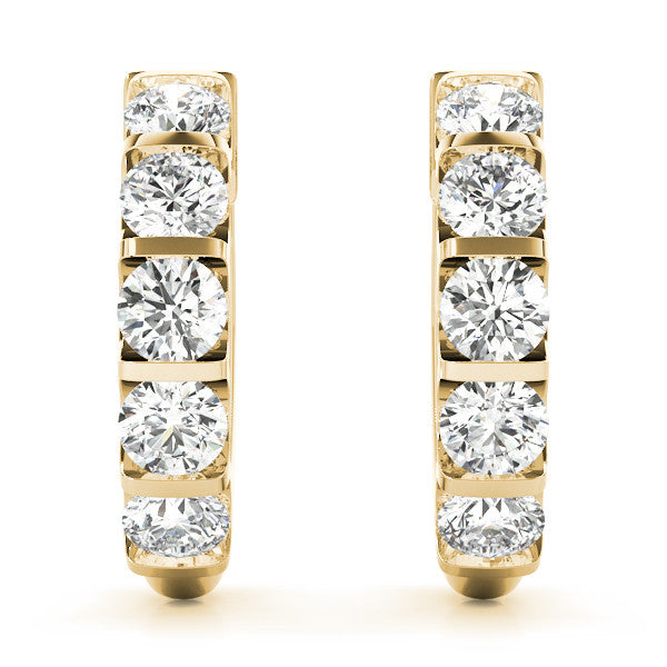 0.5ctw Lab Grown Diamond Huggies Earrings