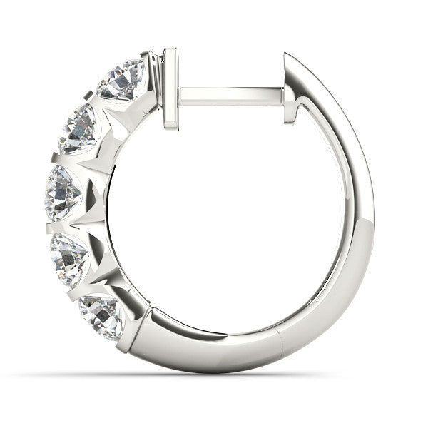 0.5ctw Lab Grown Diamond Huggies Earrings