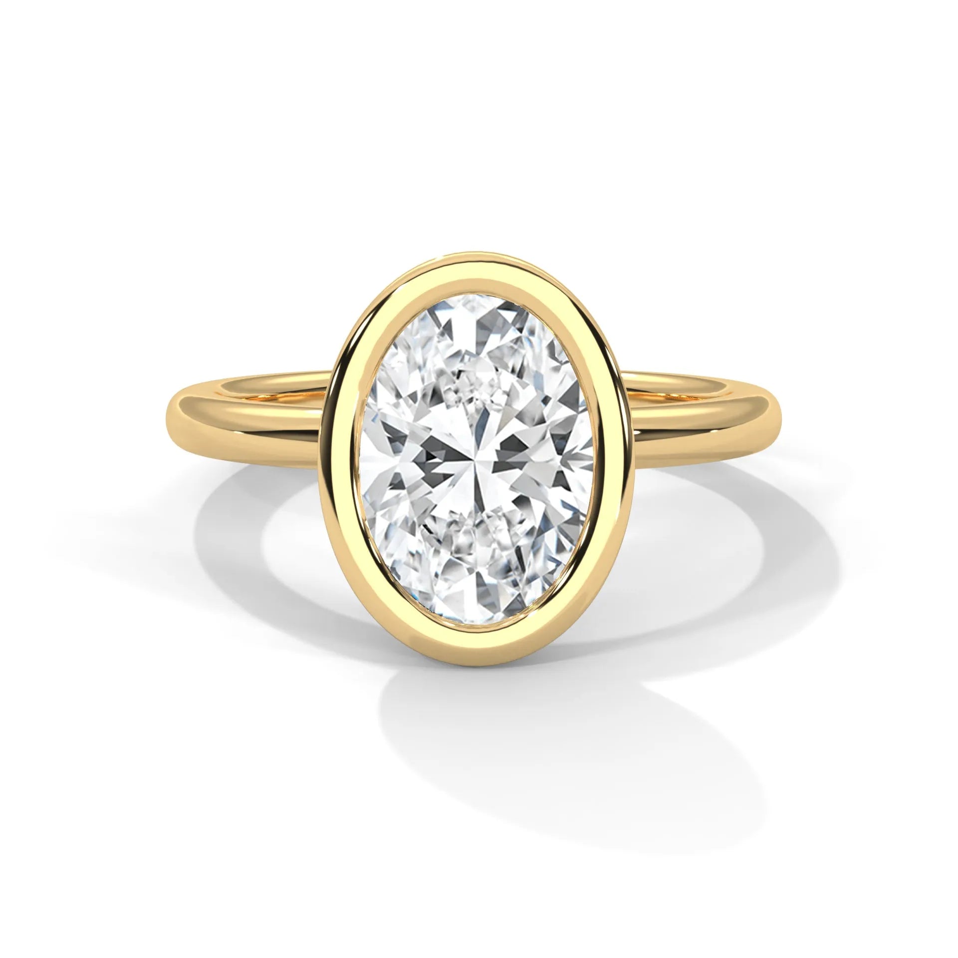 14k Yellow Gold / Oval