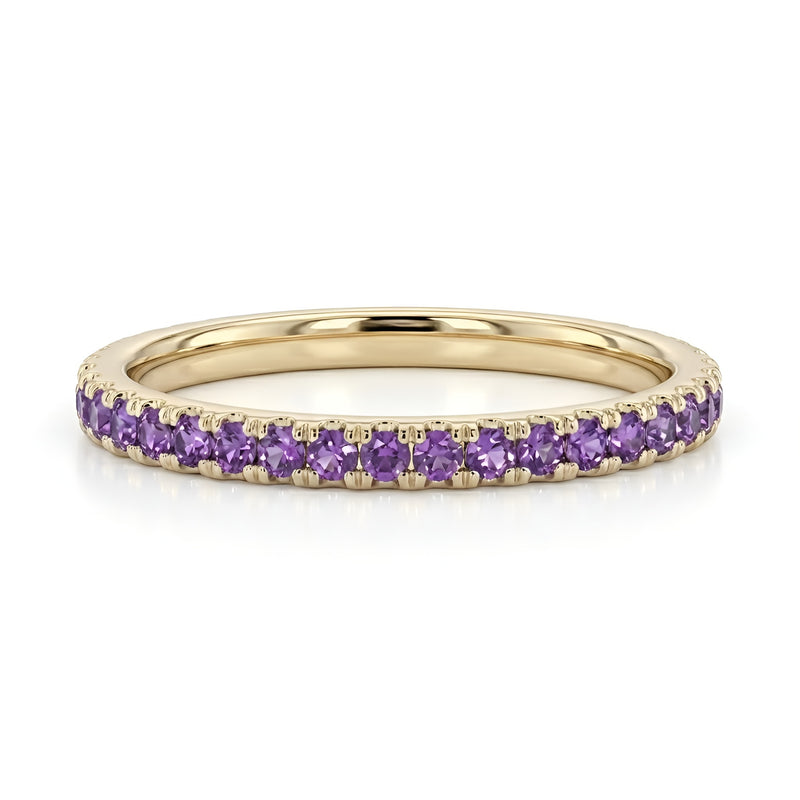 Amethyst Pave Band