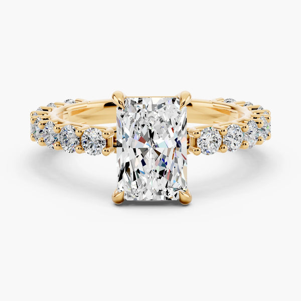 Bubble Setting Lab Grown Diamond Ring