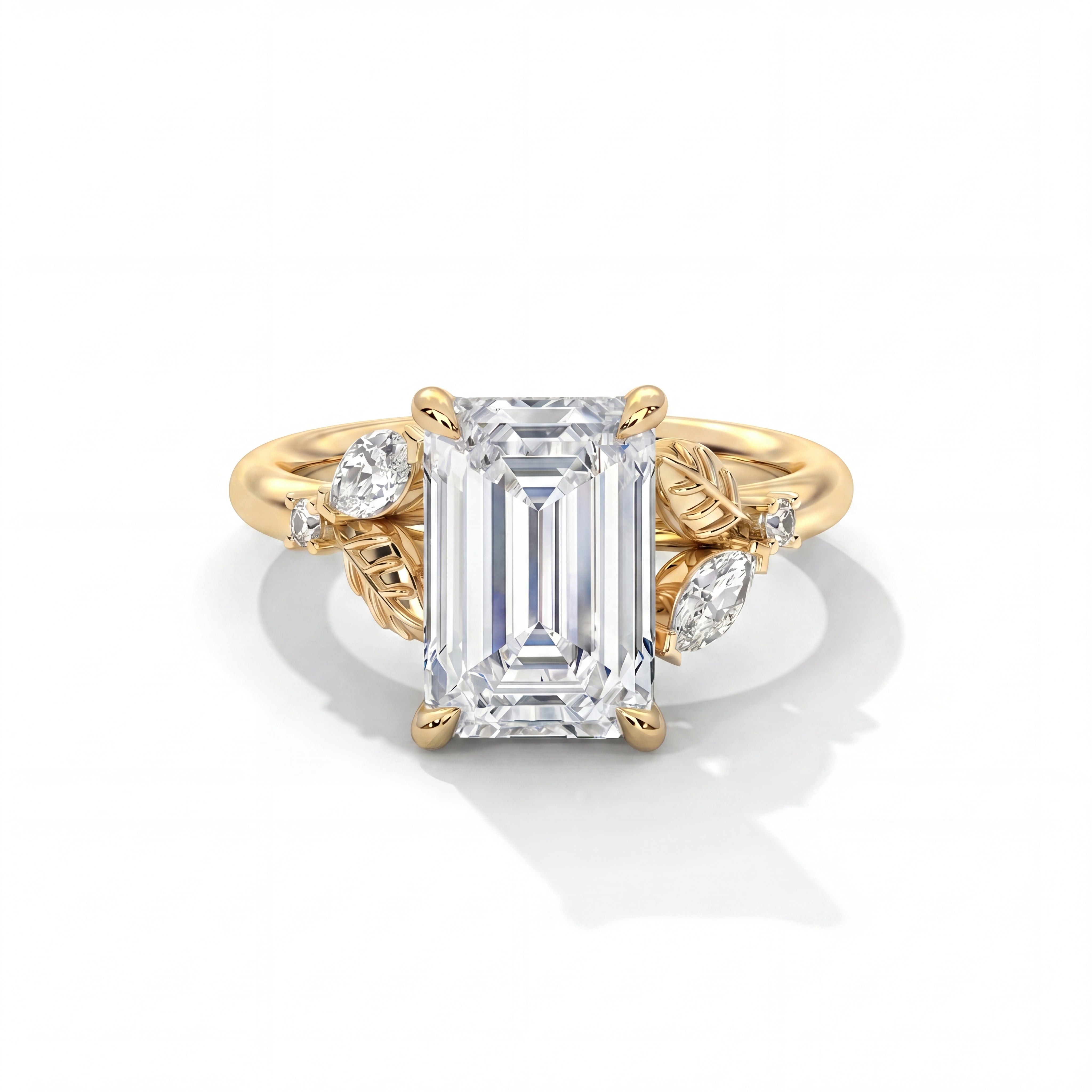 14k Yellow Gold / Emerald