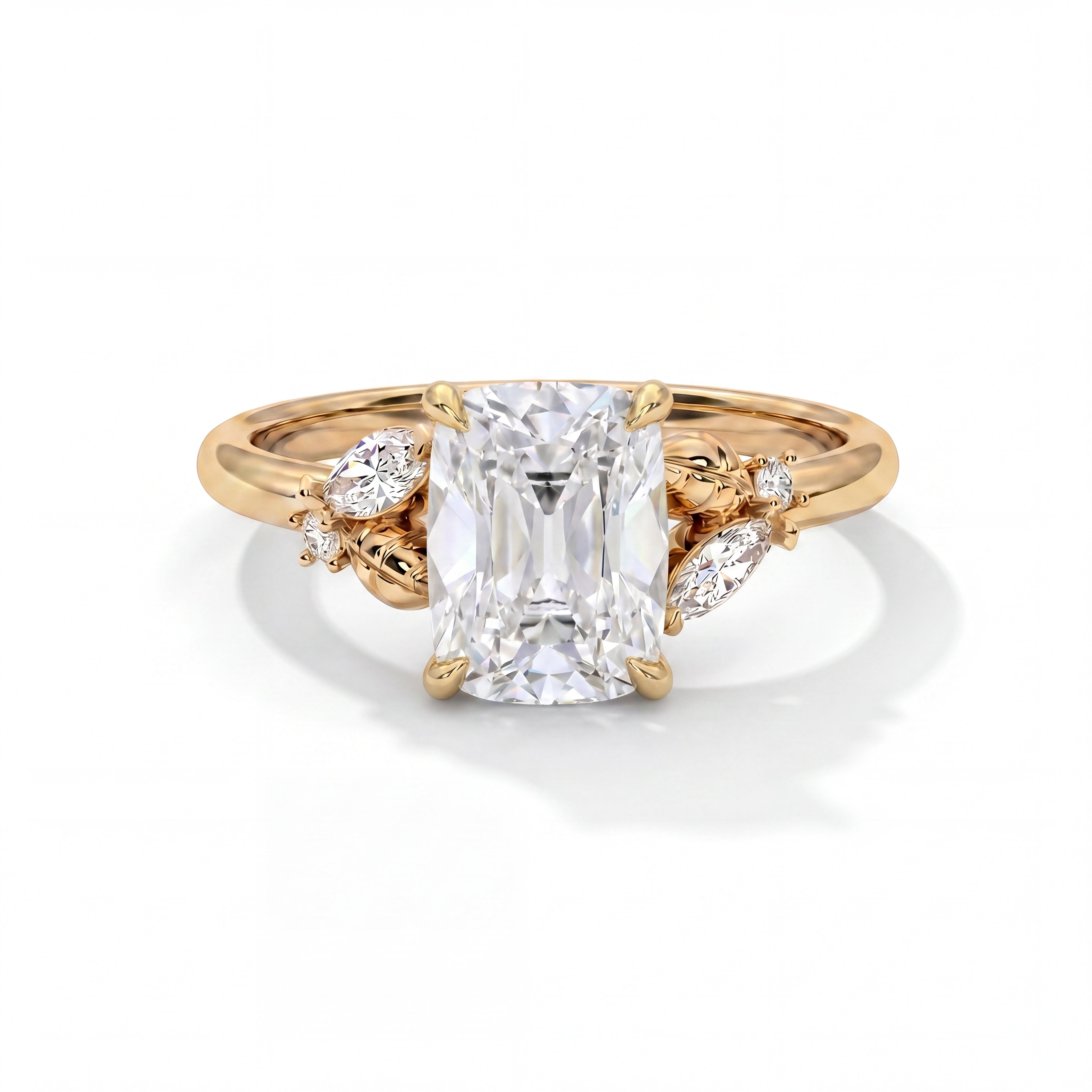 14k Yellow Gold / Antique Cuts