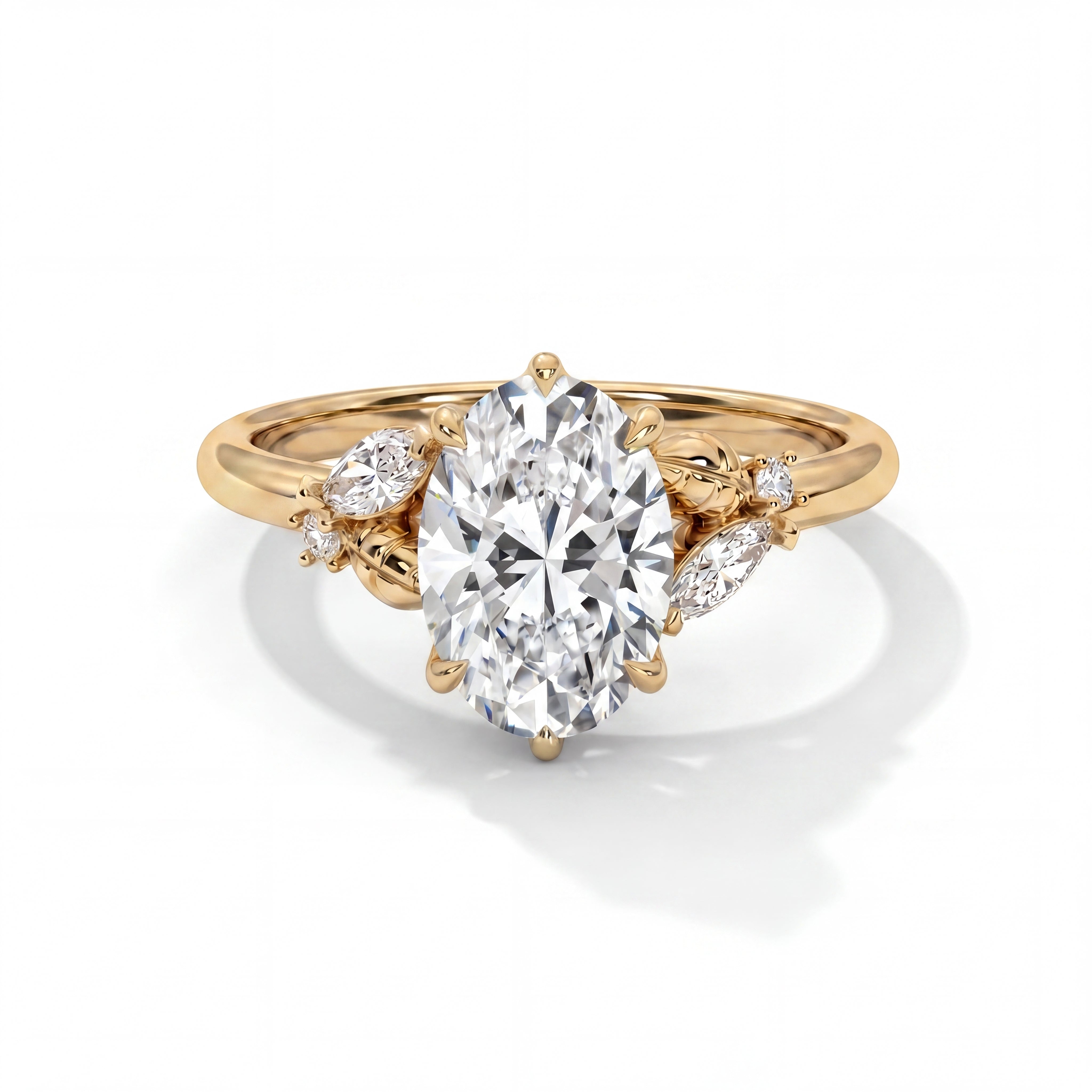 14k Yellow Gold / Round