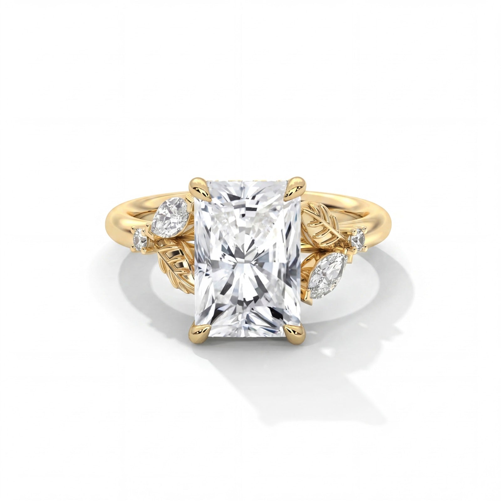 14k Yellow Gold / Radiant