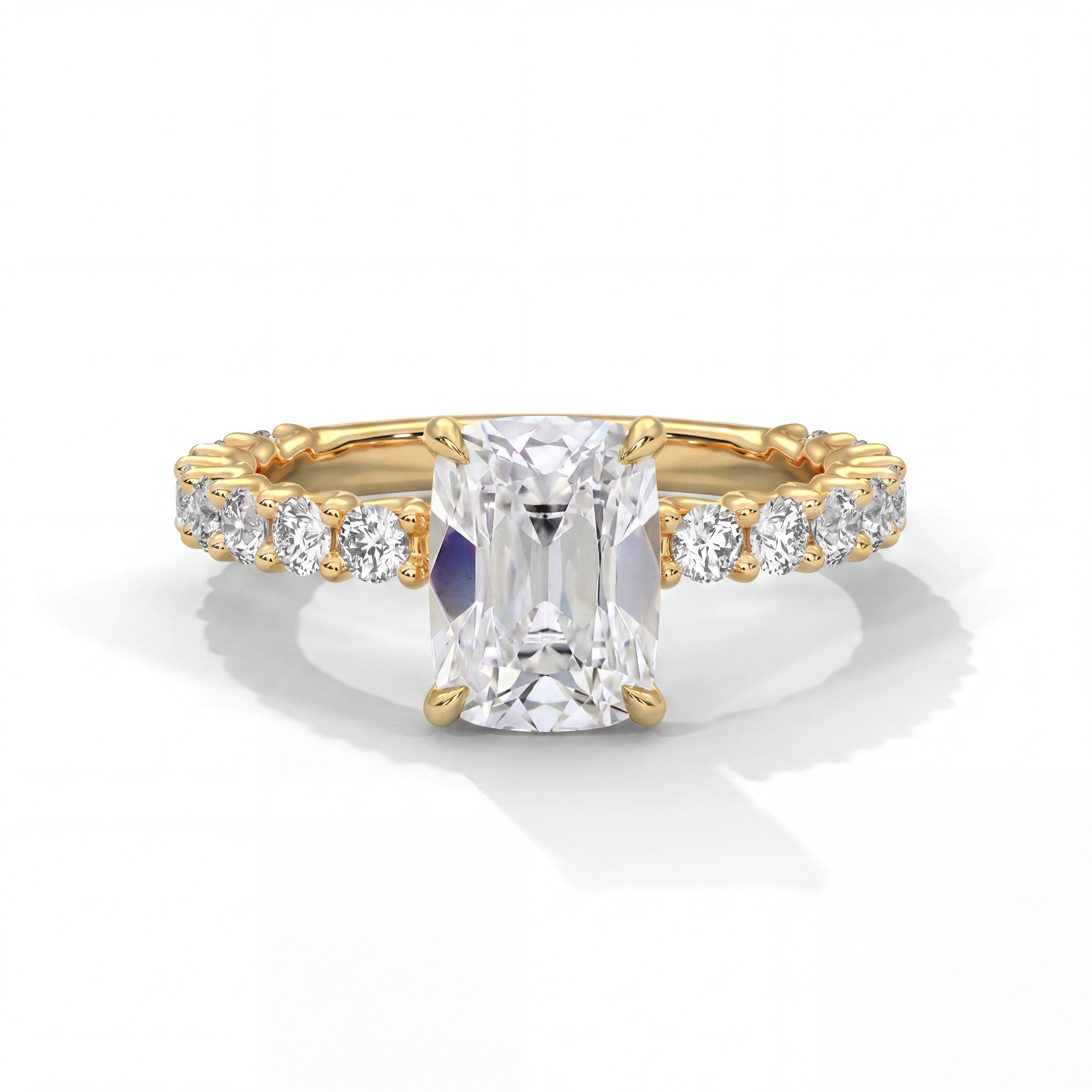 14k Yellow Gold / Antique Cuts