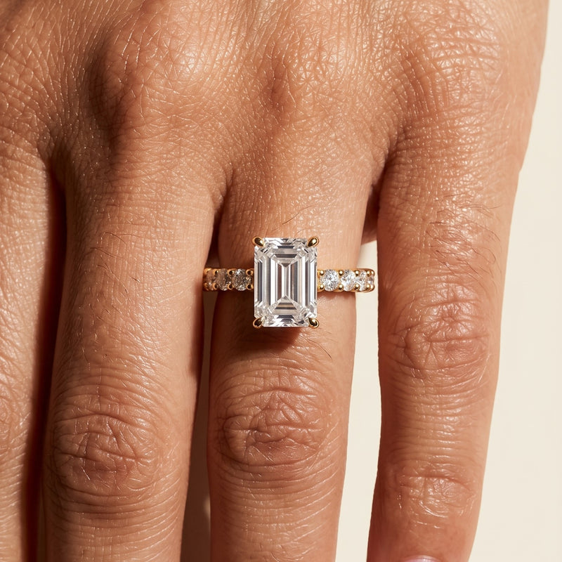 Bubble Setting Lab Grown Diamond Ring