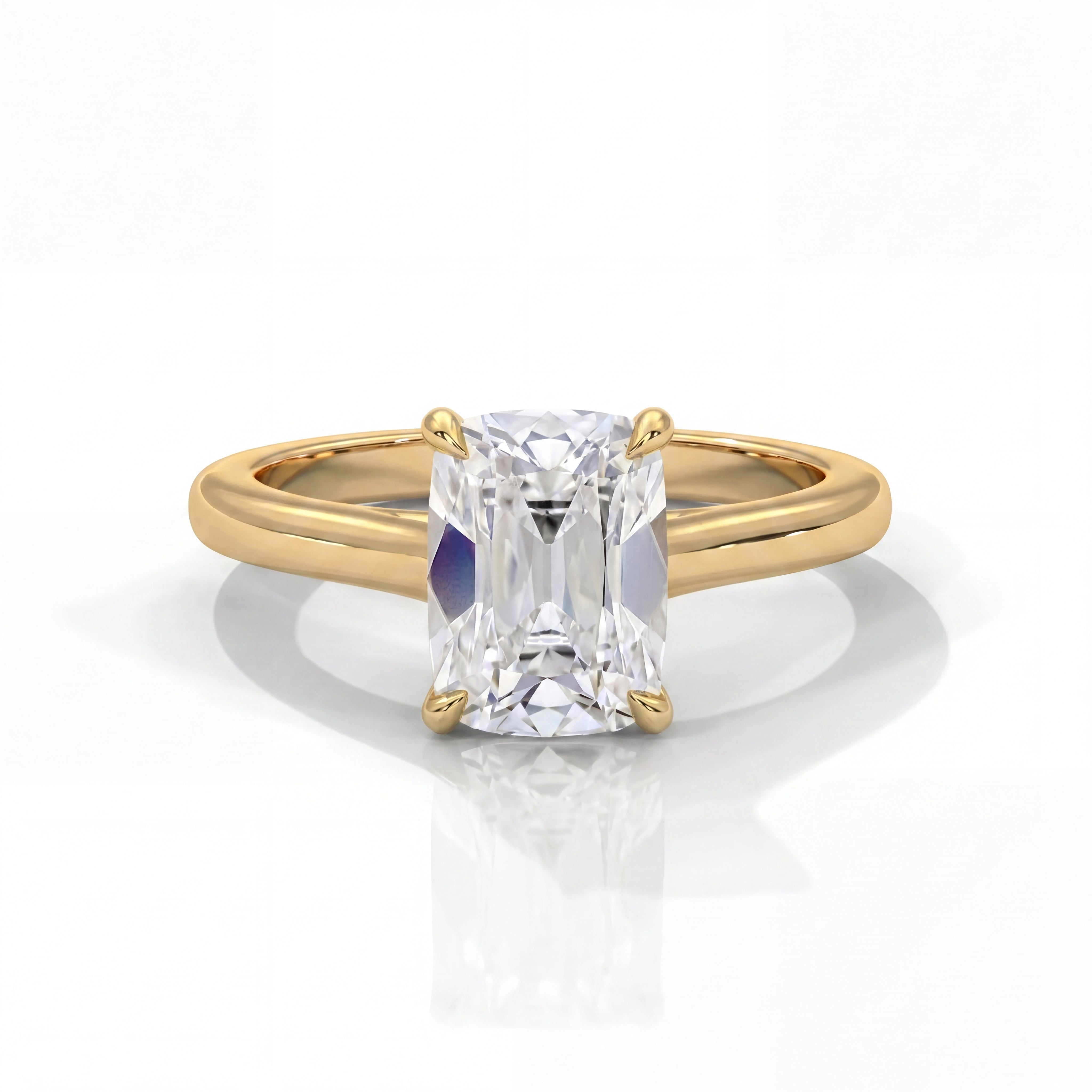 14k Yellow Gold / Antique Cuts