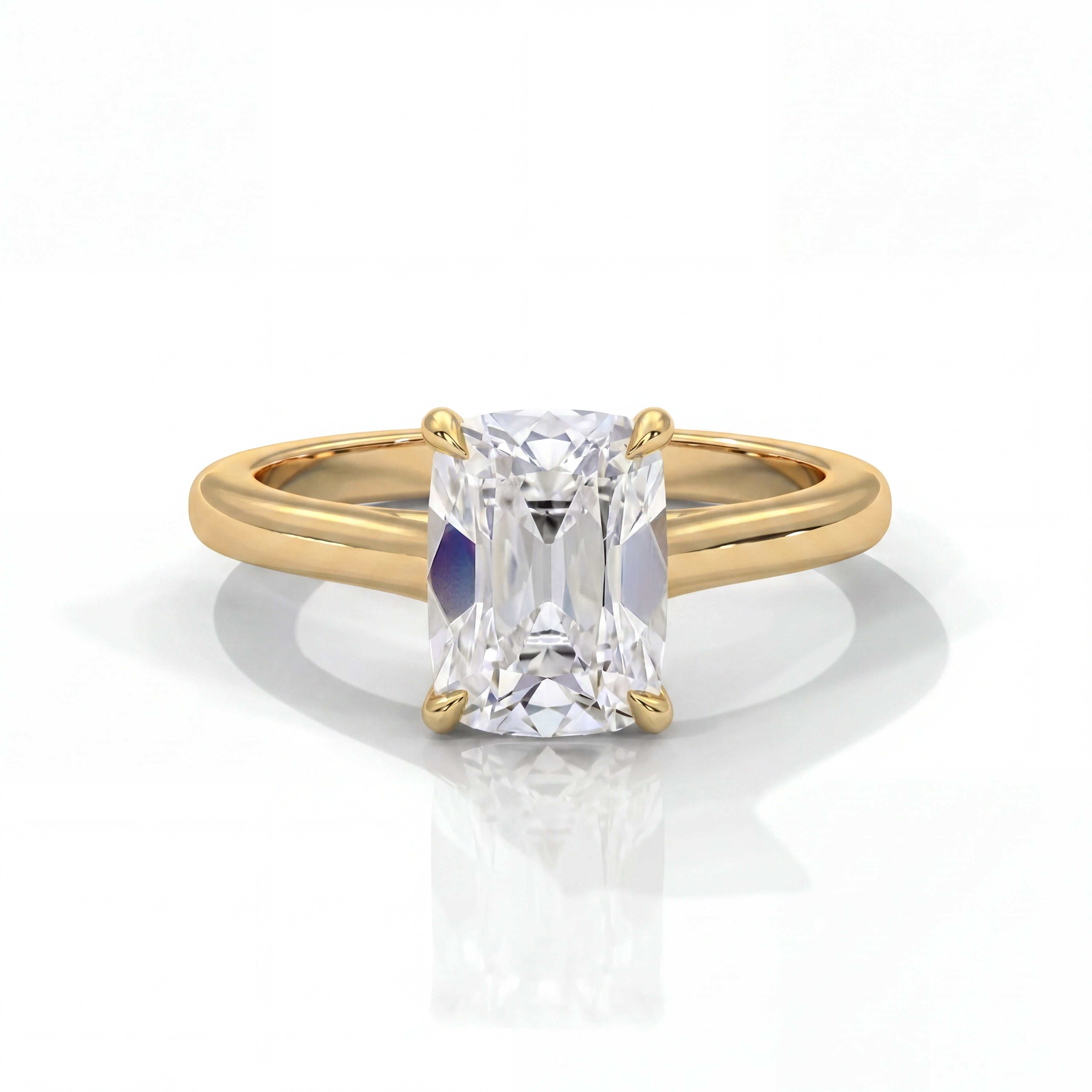 14k Yellow Gold / Antique Cuts