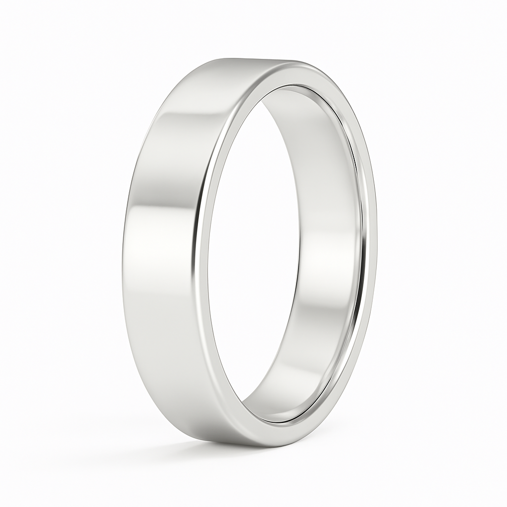 5mm Straight Edge Wedding Band
