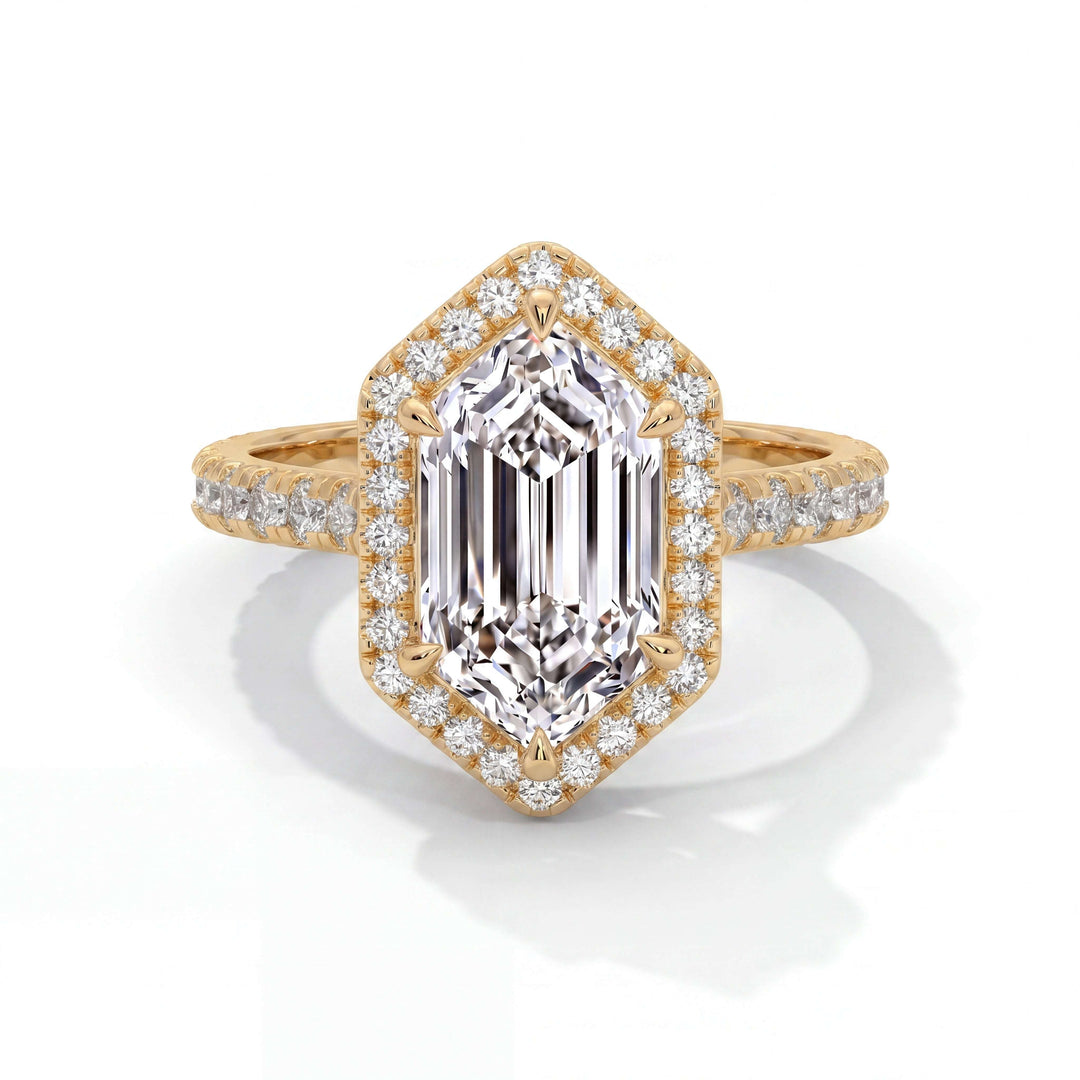 Crystal-ElongatedHexagon-14K-Yellow