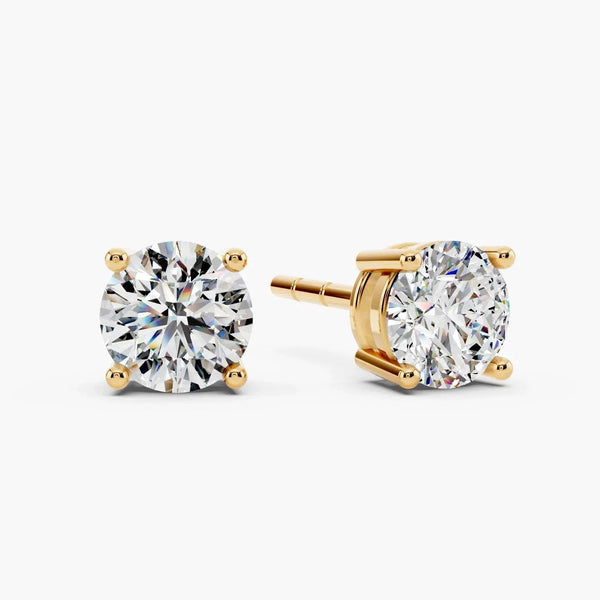 Round 4-Prong Lab-Grown Diamond Stud Earrings