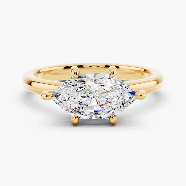 East-West Solitaire Setting