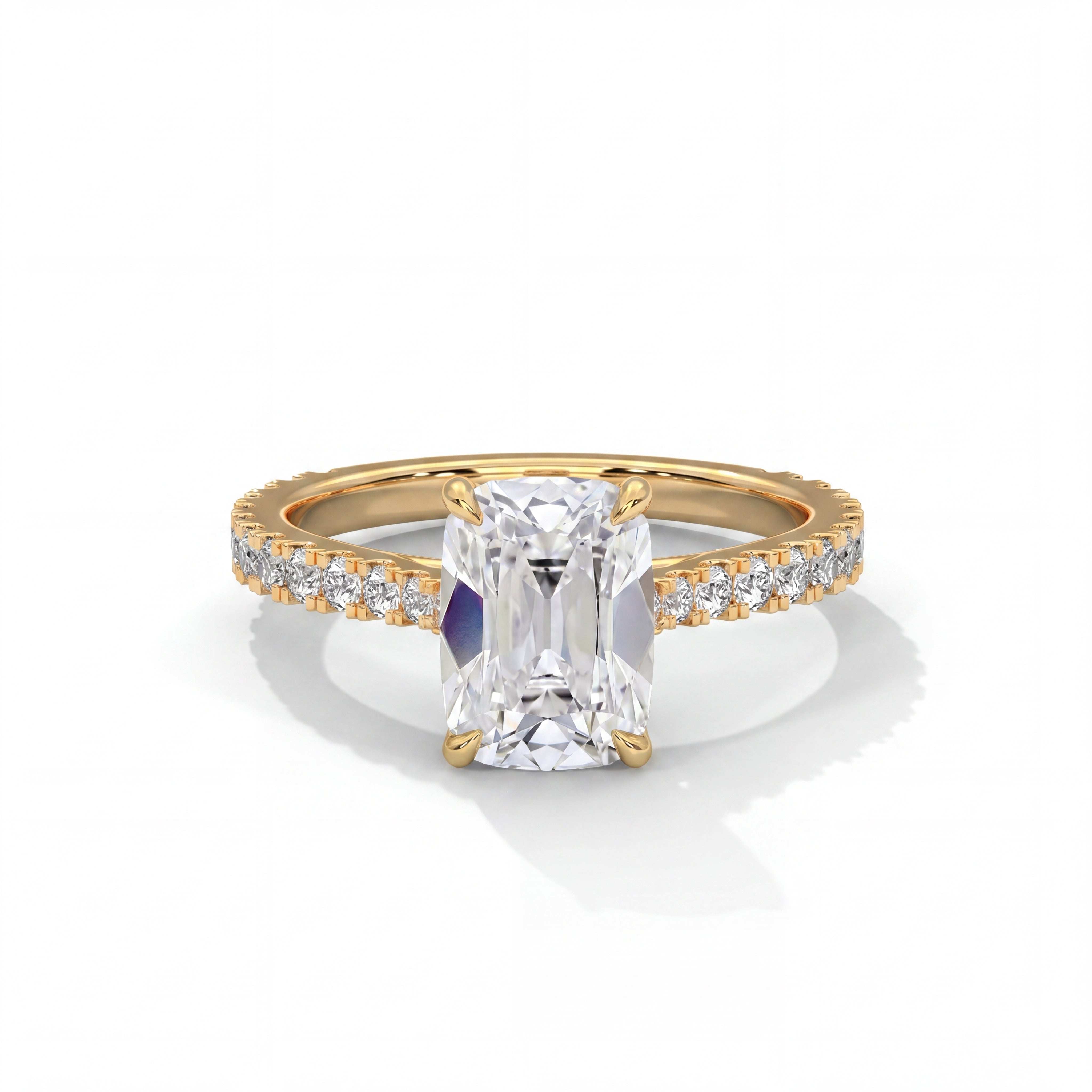 14k Yellow Gold / Antique Cuts