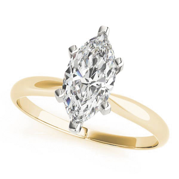 14k Yellow Gold / Marquise