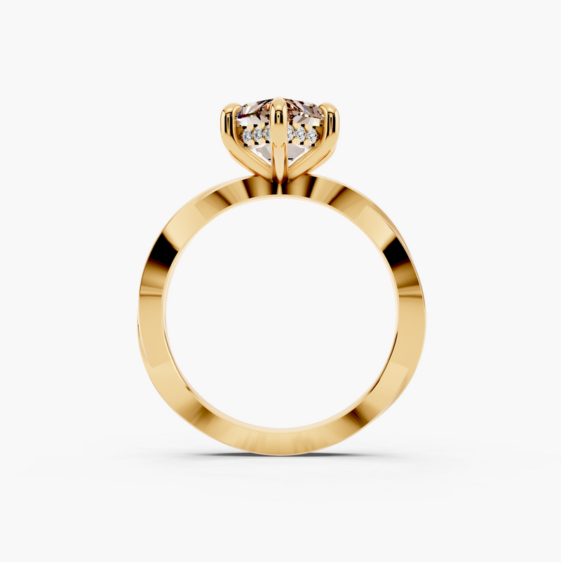 Kosina Champagne Setting Engagement Ring