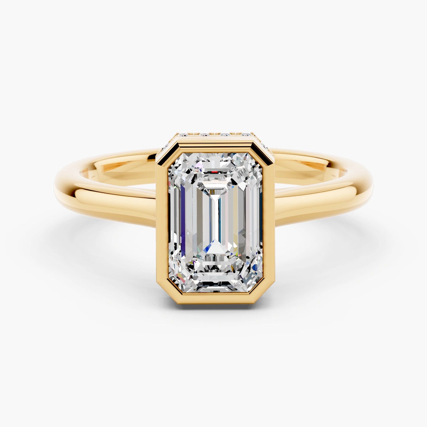 14k Yellow Gold / Emerald