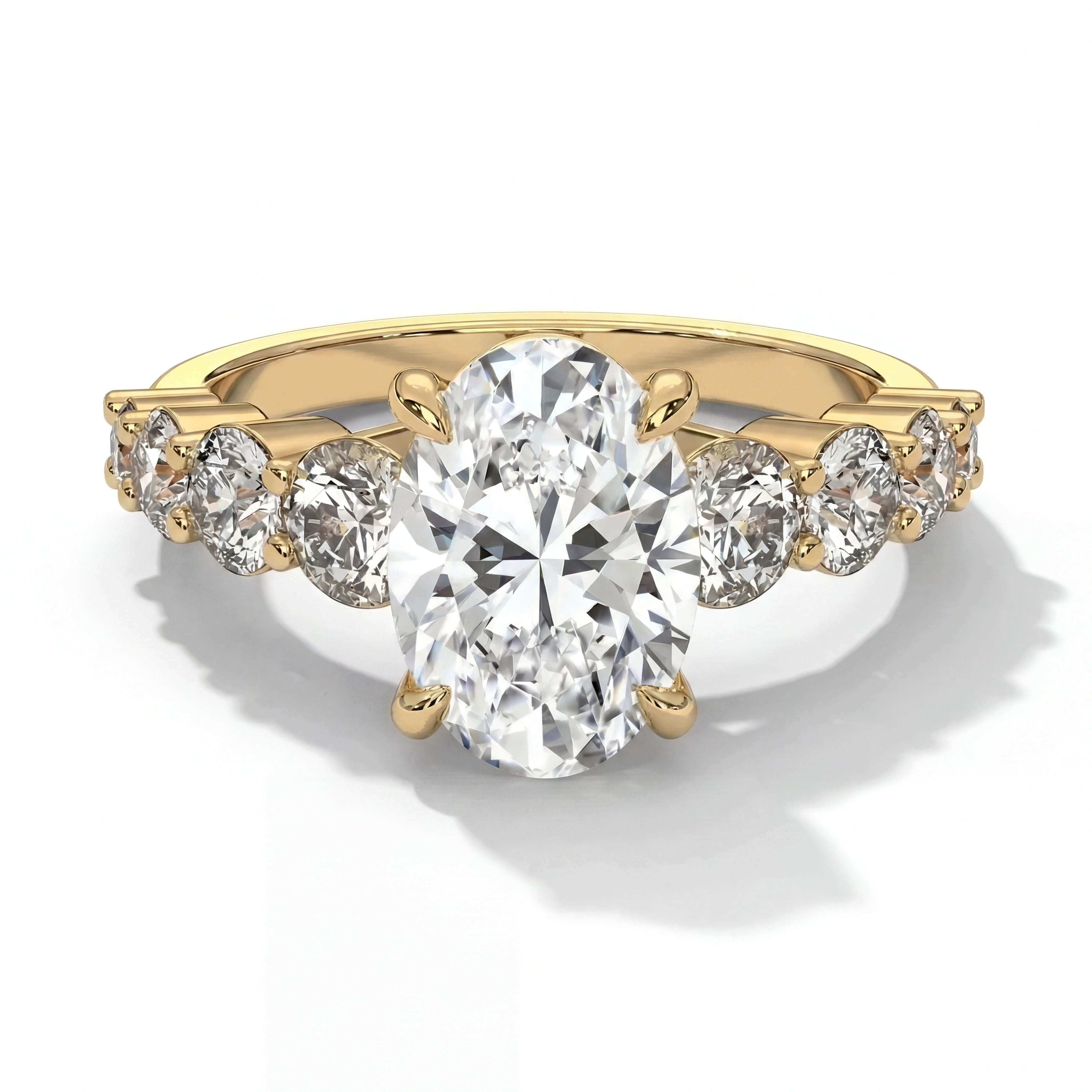 14k Yellow Gold / Oval