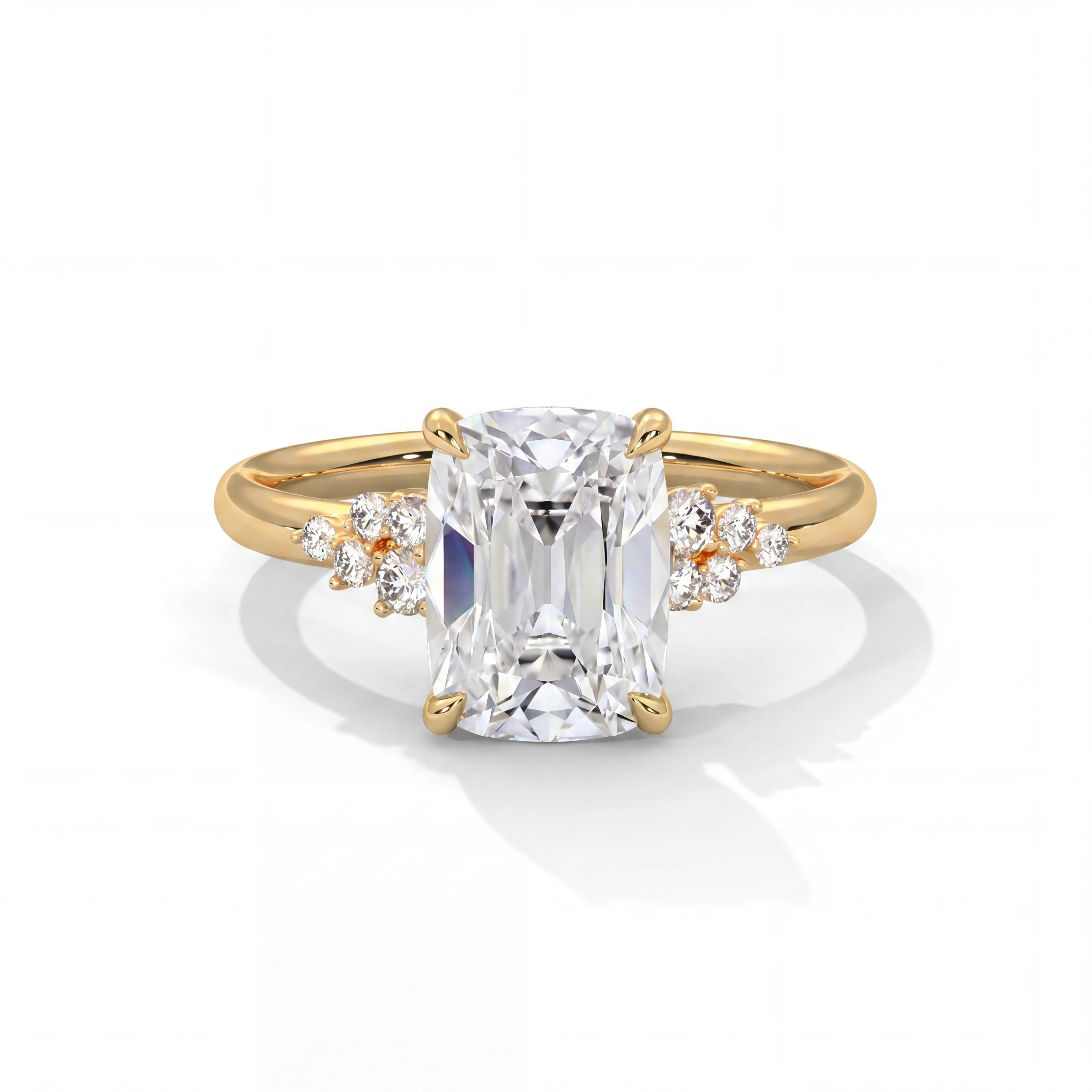 14k Yellow Gold / Antique Cuts