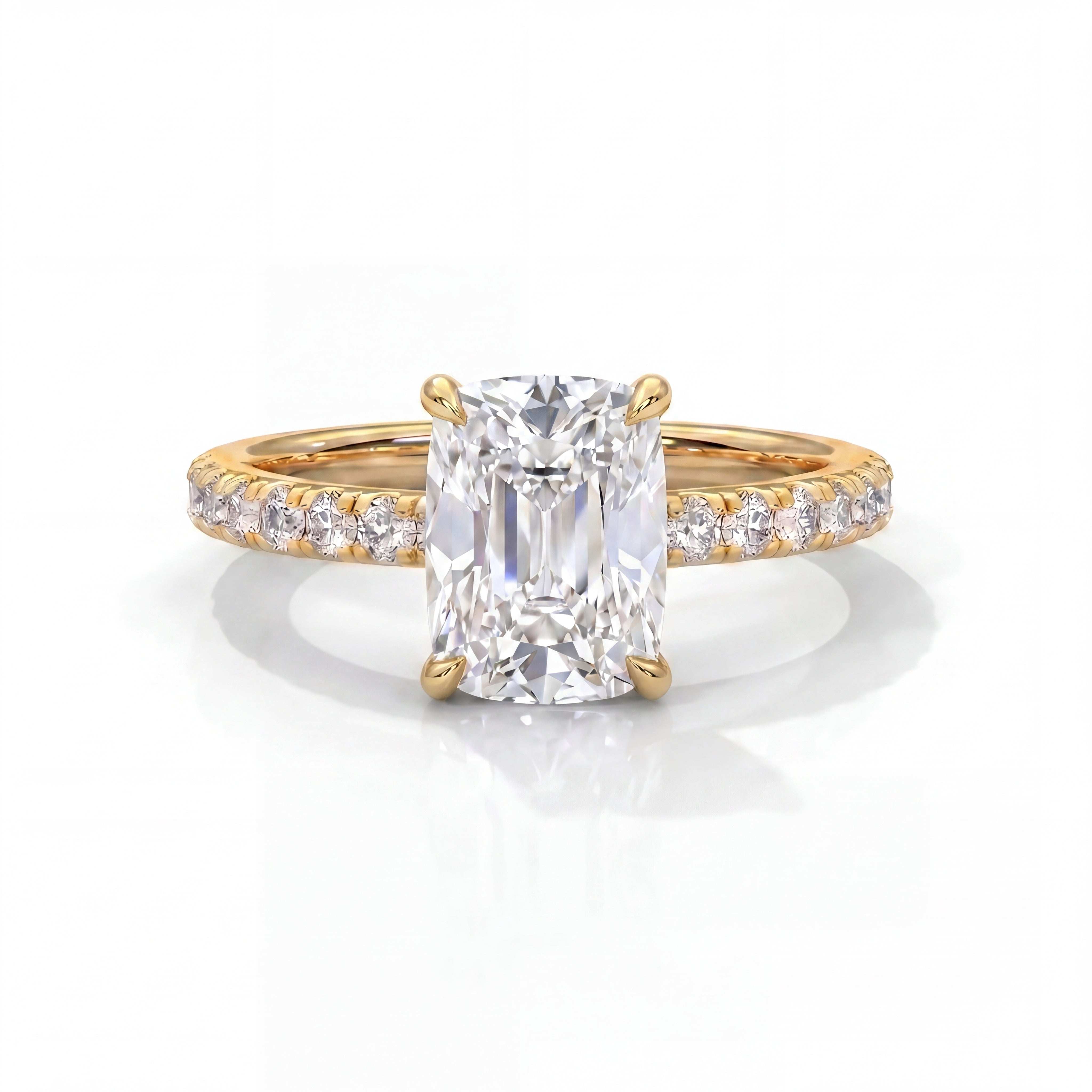 14k Yellow Gold / Antique Cuts