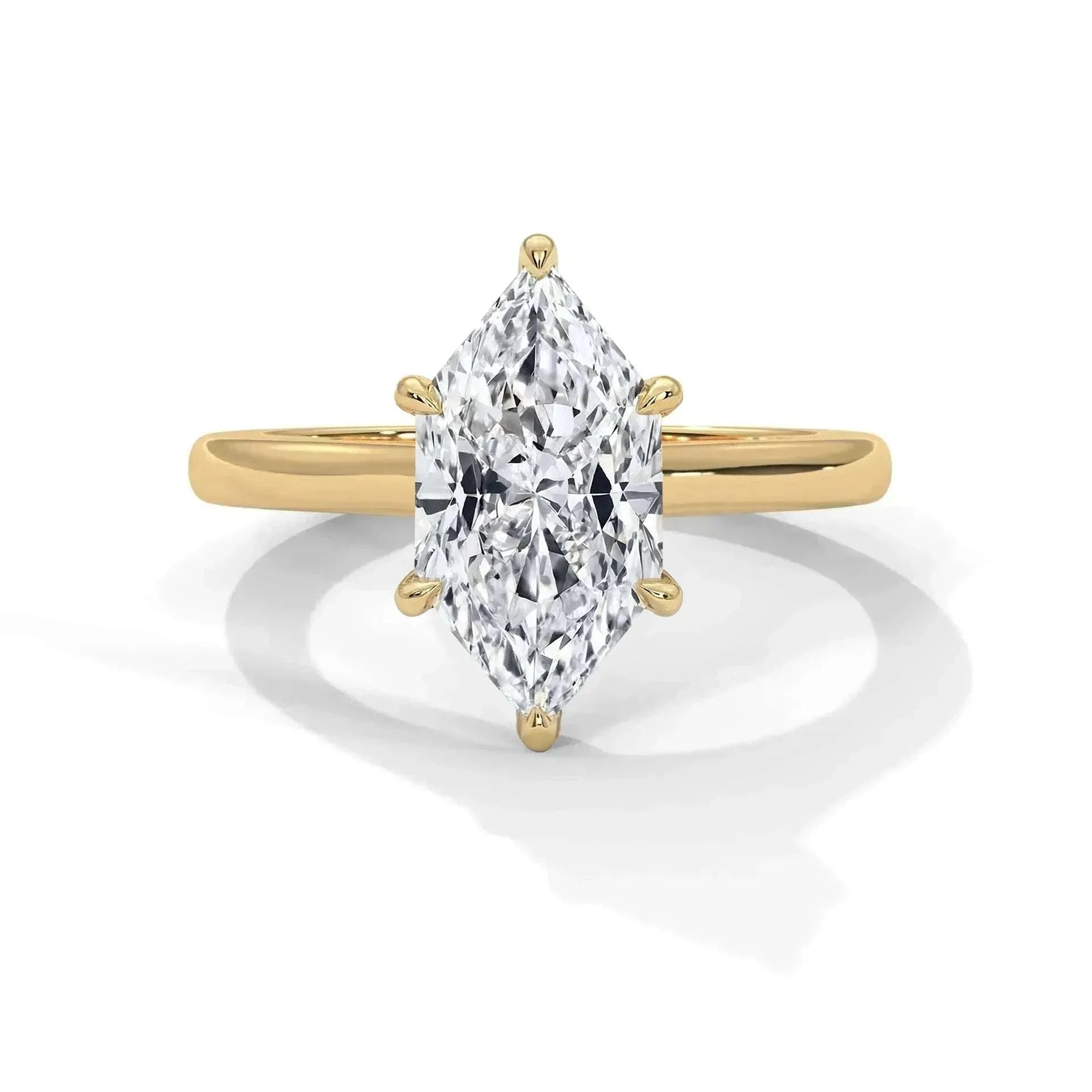 14k Yellow Gold / Dutch Marquise