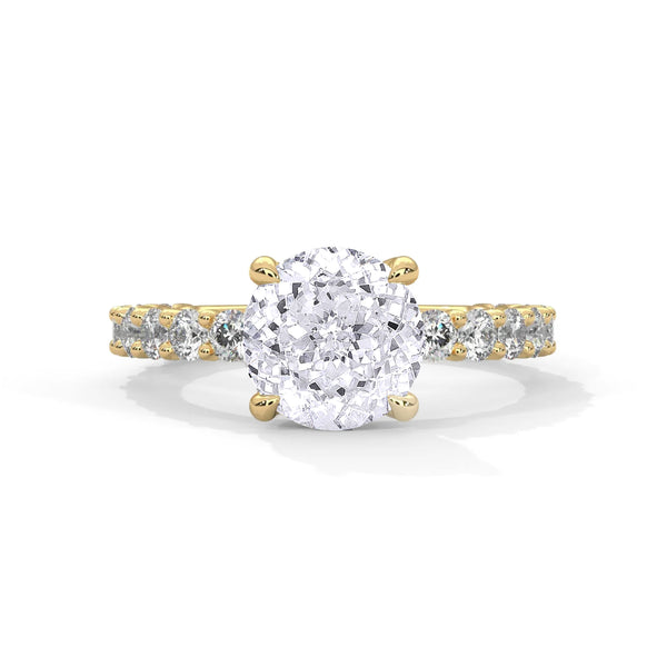 Bubble Setting Lab Grown Diamond Ring