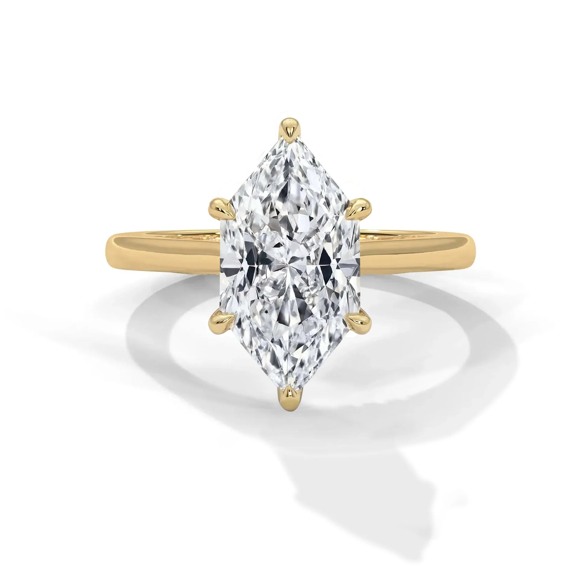 14k Yellow Gold / Dutch Marquise