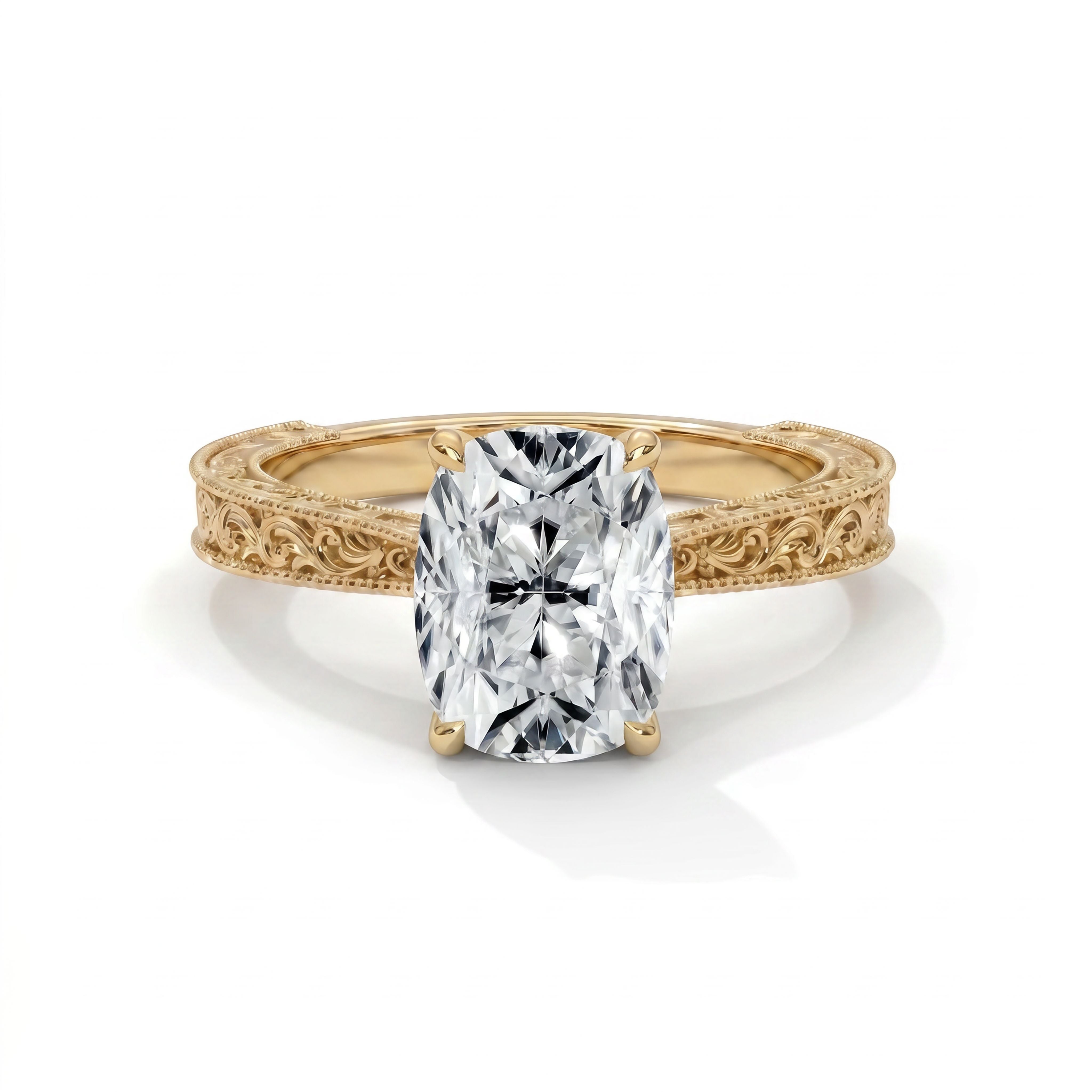 14k Yellow Gold / Emerald