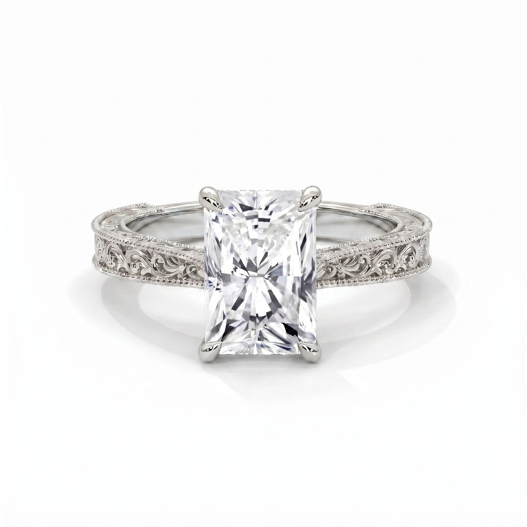 Prada Setting Radiant White Gold Front