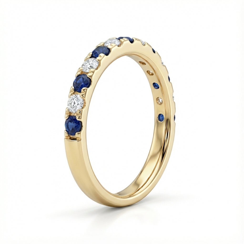 Regal Sapphire and Diamond Ring